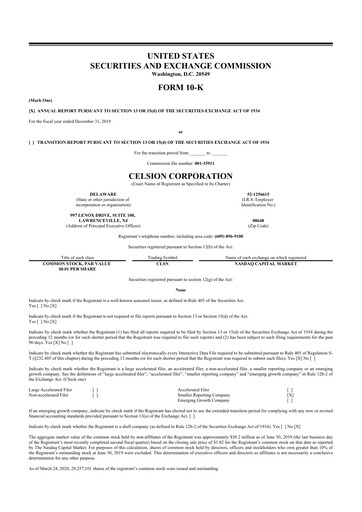 Vorschaubild Imunon 10-K Jahresbericht 2019