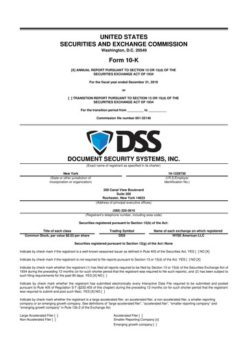 Vorschaubild DSS, Inc. (Document Security Systems) 10-K Jahresbericht 2019