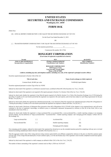 Thumbnail Boxlight
 10-K Annual Report 2019