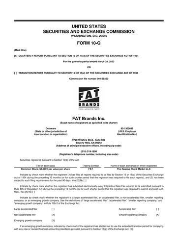 Thumbnail FAT Brands 10-Q Quarterly Report FY2020 