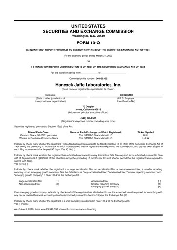Miniature enVVeno Medical Corporation 10-Q Rapport trimestriel 2020 