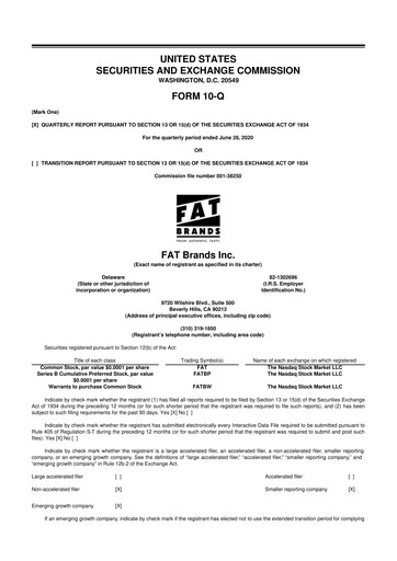 Thumbnail FAT Brands 10-Q Quarterly Report FY2020 