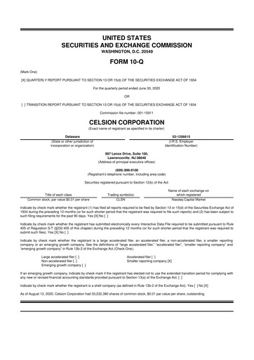 Vorschaubild Imunon 10-Q Quartalsbericht 2020 