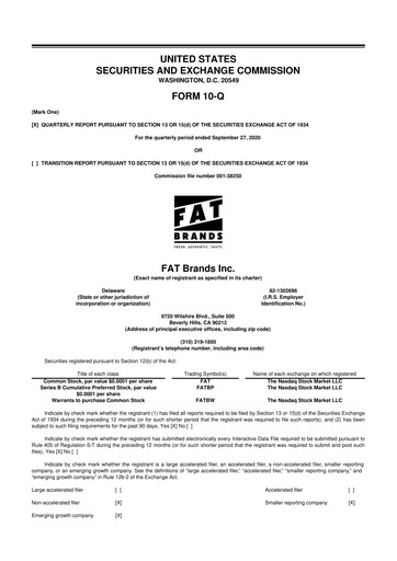 Thumbnail FAT Brands 10-Q Quarterly Report FY2020 