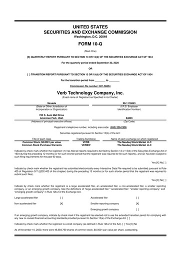 Vorschaubild TON Strategy Co. 10-Q Quartalsbericht 2020 