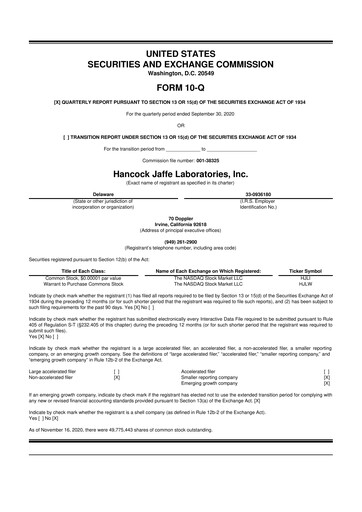 Miniature enVVeno Medical Corporation 10-Q Rapport trimestriel 2020 