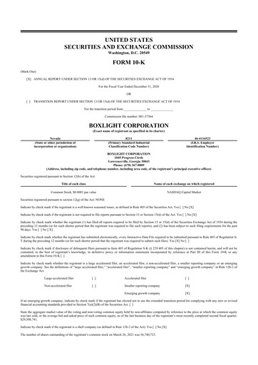 Thumbnail Boxlight
 10-K Annual Report 2020