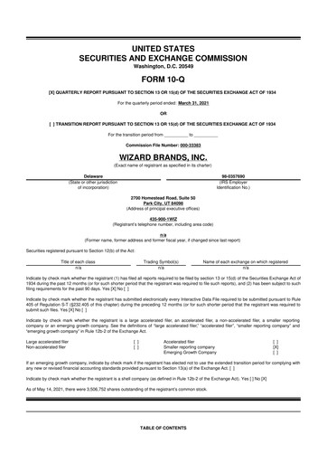 Thumbnail Prairie Operating 10-Q Quarterly Report FY2021 