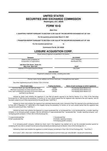 Vorschaubild Ensysce Biosciences 10-Q Quartalsbericht 2021 