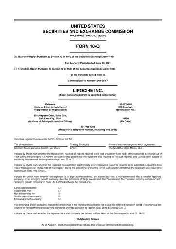 Thumbnail Lipocine 10-Q Quarterly Report FY2021 