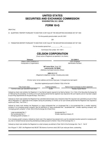 Vorschaubild Imunon 10-Q Quartalsbericht 2021 