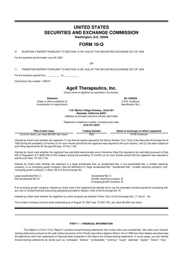 Thumbnail Serina Therapeutics 10-Q Quarterly Report FY2021 