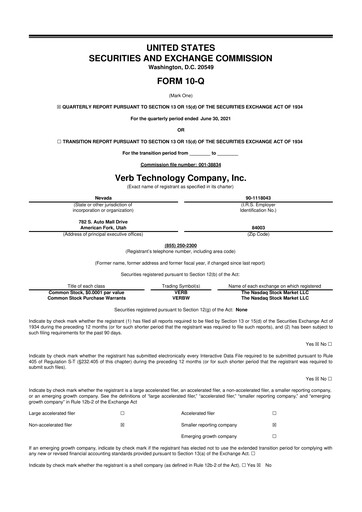 Vorschaubild TON Strategy Co. 10-Q Quartalsbericht 2021 