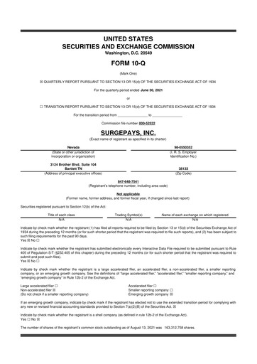 Vorschaubild SurgePays 10-Q Quartalsbericht  