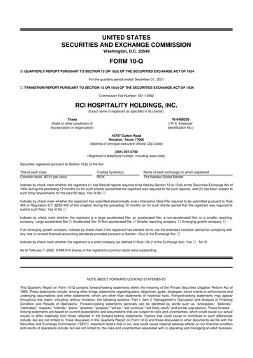 Thumbnail RCI Hospitality Holdings 10-Q Quarterly Report FY2021 