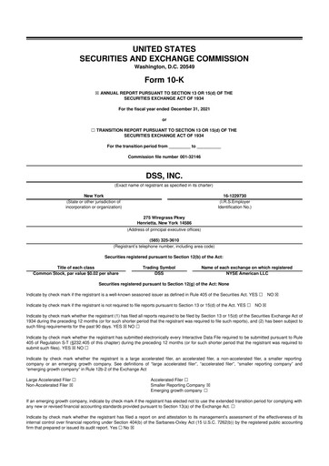 Vorschaubild DSS, Inc. (Document Security Systems) 10-K Jahresbericht 2021