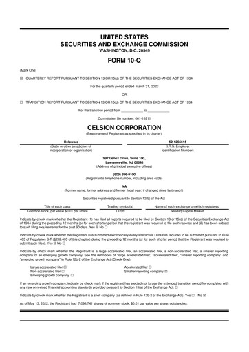 Vorschaubild Imunon 10-Q Quartalsbericht 2022 