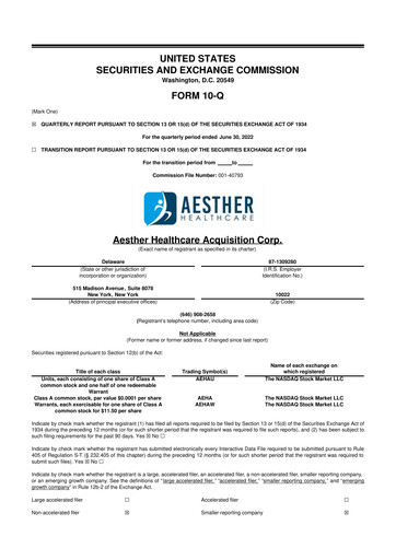 Vorschaubild Ocean Biomedical 10-Q Quartalsbericht 2022 