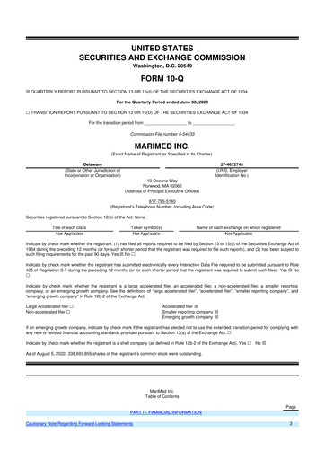 Thumbnail MariMed 10-Q Quarterly Report FY2022 