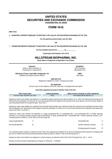 Vorschaubild Tharimmune 10-Q Quartalsbericht 2022 