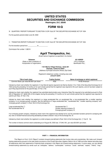 Thumbnail Serina Therapeutics 10-Q Quarterly Report FY2022 