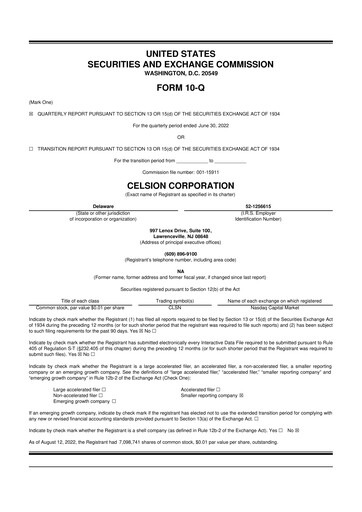 Vorschaubild Imunon 10-Q Quartalsbericht 2022 