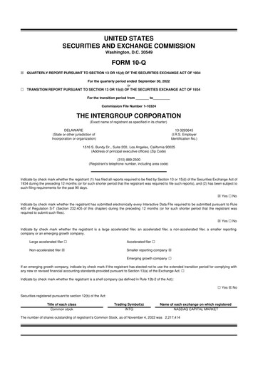 Thumbnail The InterGroup Corporation 10-Q Quarterly Report FY2023 