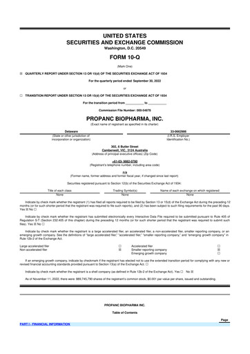 Thumbnail Propanc Biopharma 10-Q Quarterly Report FY2023 