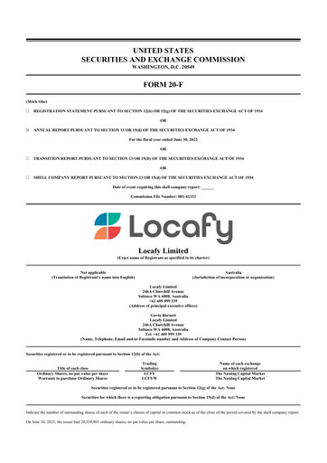 Thumbnail Locafy 20-F Annual Report 2022