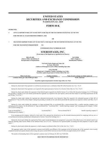 Thumbnail Stereotaxis 10-K Annual Report 2022