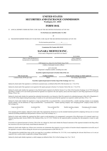 Thumbnail Sanara MedTech 10-K Annual Report 2022