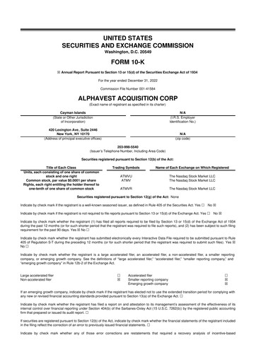 Miniature AMC Robotics Corporation 10-K Rapport annuel 
