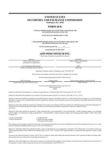 Thumbnail AIM ImmunoTech
 10-K Annual Report 2022