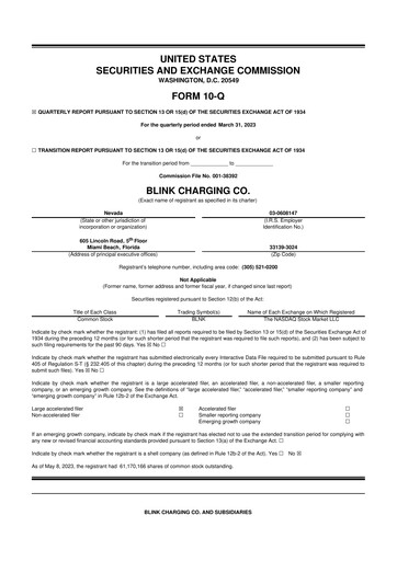 Thumbnail Blink Charging
 10-Q Quarterly Report FY2023 