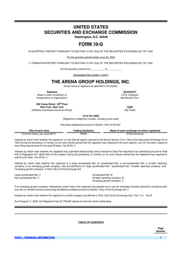 Thumbnail The Arena Group 10-Q Quarterly Report FY2023 