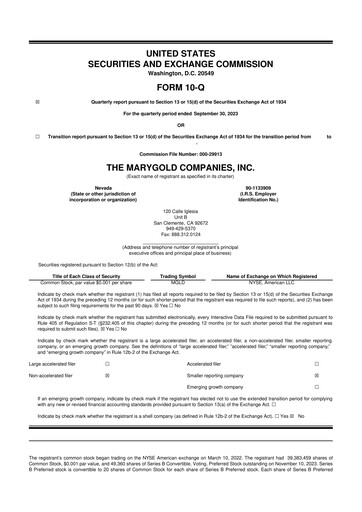 Vorschaubild the Marygold Companies 10-Q Quartalsbericht 2024 