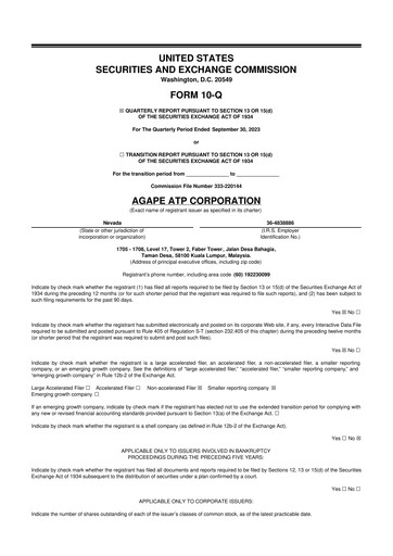 Thumbnail Agape ATP 10-Q Quarterly Report FY2023 