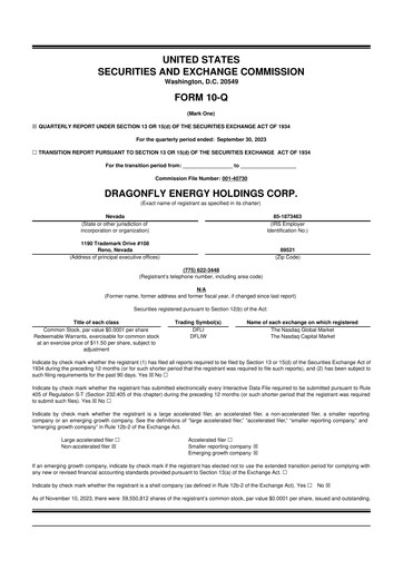 Thumbnail Dragonfly Energy 10-Q Quarterly Report FY2023 