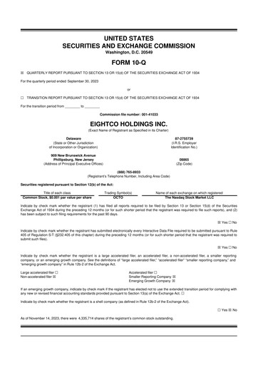 Thumbnail Eightco Holdings 10-Q Quarterly Report FY2023 