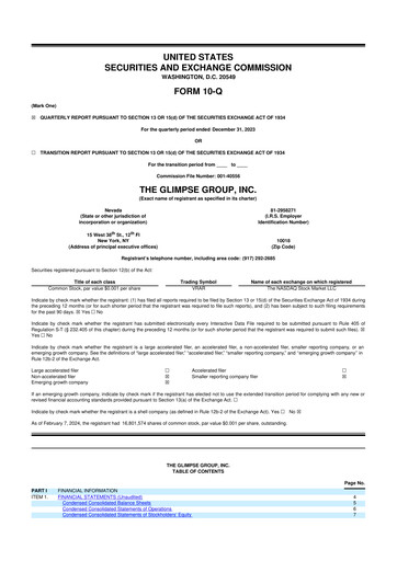 Thumbnail The Glimpse Group 10-Q Quarterly Report FY2024 