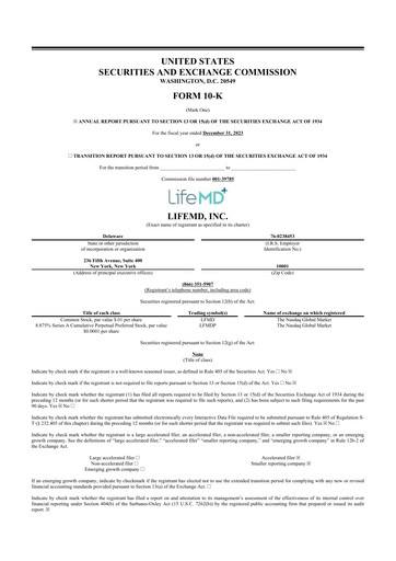 Thumbnail LifeMD 10-K Annual Report 2023