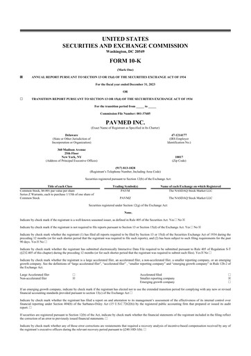 Miniature PAVmed
 10-K Rapport annuel 2023