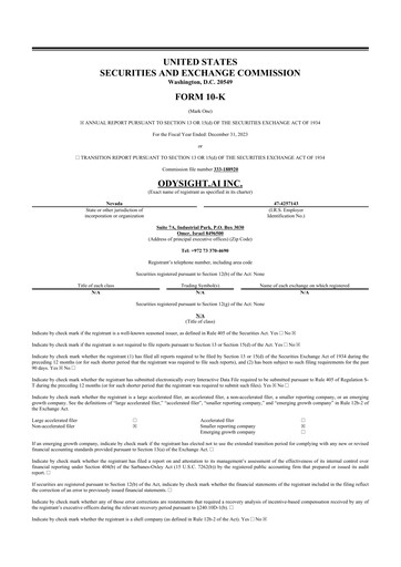 Thumbnail Odysight.ai 10-K Annual Report 2023