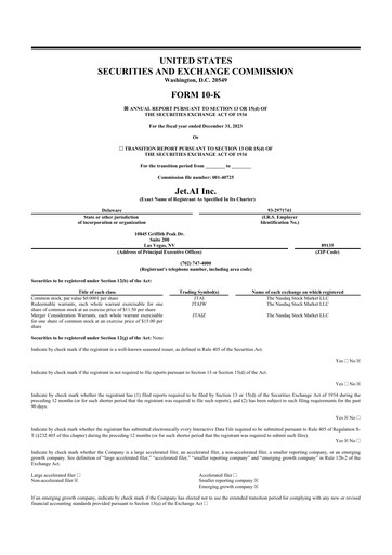 Thumbnail Jet.AI  10-K Annual Report 2023
