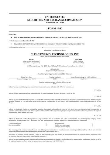 Vorschaubild Clean Energy Technologies 10-K Jahresbericht 2023