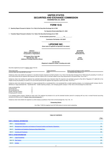 Thumbnail Lipocine 10-Q Quarterly Report FY2024 