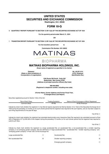 Thumbnail Matinas BioPharma 10-Q Quarterly Report FY2024 