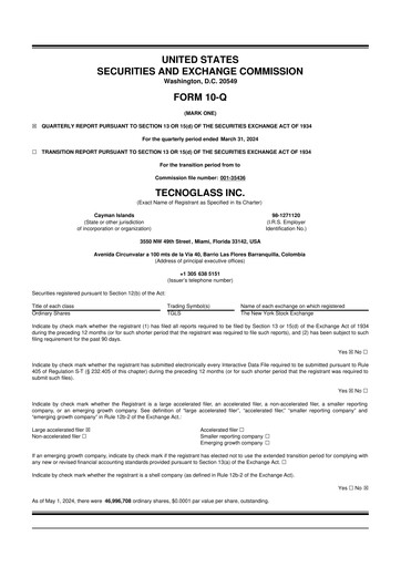 Thumbnail Tecnoglass 10-Q Quarterly Report FY2024 