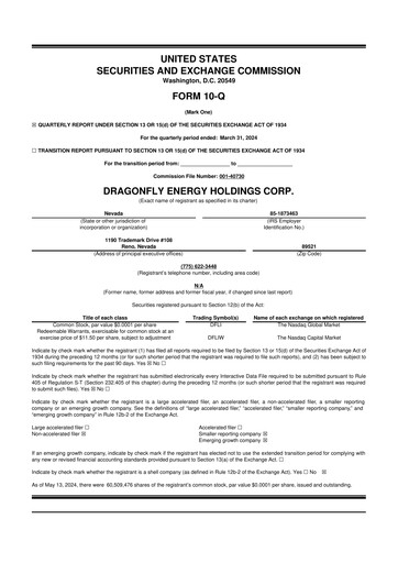 Thumbnail Dragonfly Energy 10-Q Quarterly Report FY2024 