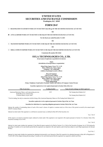 Thumbnail SYLA Technologies 20-F Annual Report 2023